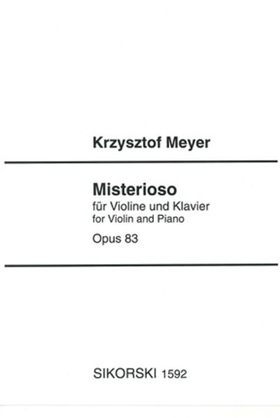 Misterioso, Op. 83 : For Violin and Piano (1994).