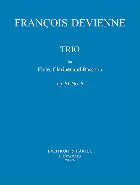 Trio In D Minor, Op. 61 No. 6 : For Flute, Clarinet and Bassoon.