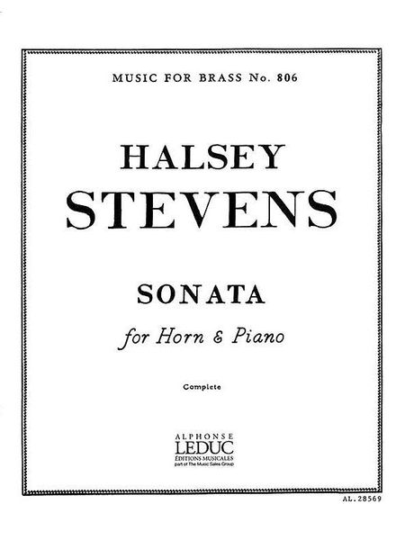 Sonata : For Horn and Piano.