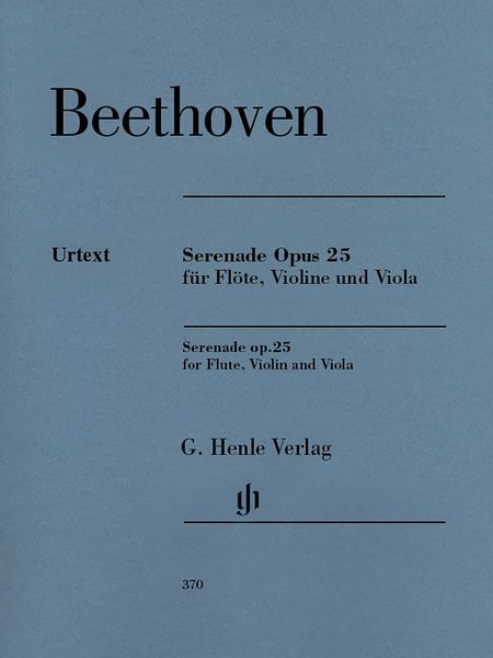 Serenade In D Major, Op. 25 : For Flute, Violin And Viola / Edited By Egon Voss.