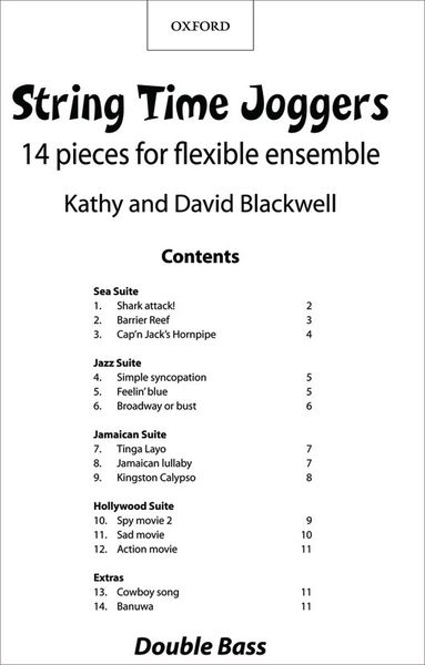 String Time Joggers : 14 Pieces For Flexible Ensemble - Double Bass Part.