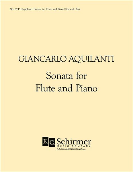 Sonata : For Flute And Piano.