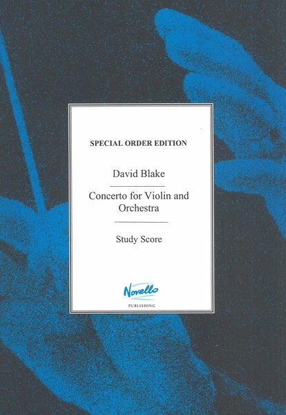 Concerto : For Violin and Orchestra.