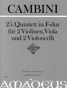 Quintett No. 25 In F-Dur : Für 2 Violinen, Viola Und 2 Violoncelli / Edited By Bernhard Päuler.