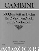 Quintett No. 53 In B-Dur : Für 2 Violinen, Viola Und 2 Violoncelli / Edited By Bernhard Päuler.