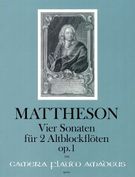 Vier Sonaten Für 2 Altblockflöten, Op. 1 / Edited By Bernhard Päuler.