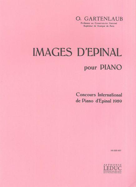 Images D'epinal : Pour Piano A Deux Mains.