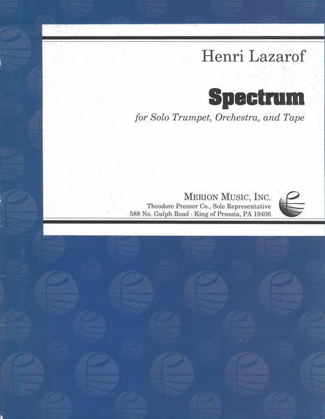 Spectrum : For Solo Trumpet, Orchestra and Tape.