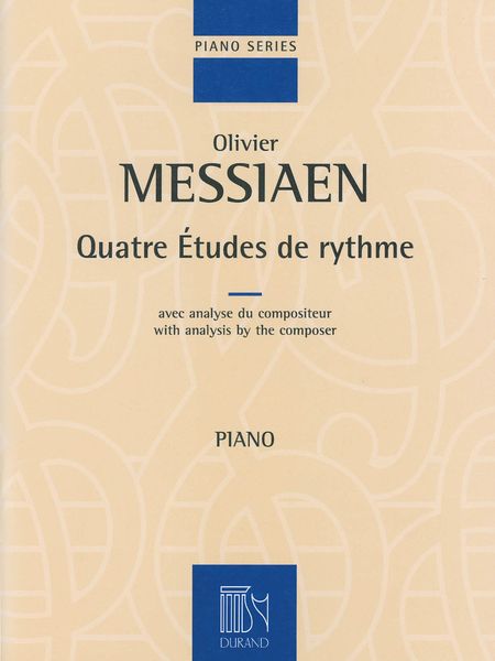 Quatre Etudes De Rythme : Pour Piano / With Analysis by The Composer.