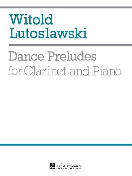 Dance Preludes : For Clarinet and Piano.