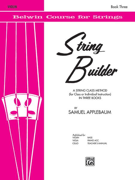 Belwin String Builder, Vol. 3 : For Violin.