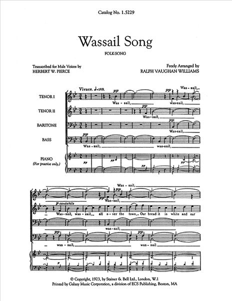 Five English Folk-Songs : No. 5 Wassail Song TTBB.