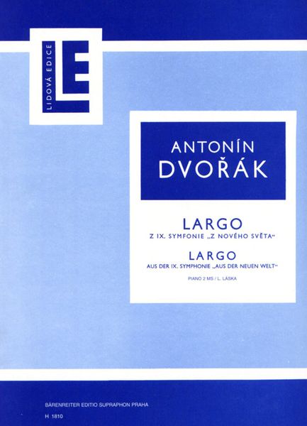 Largo From Symphony No. 9 From The New World : For Piano.