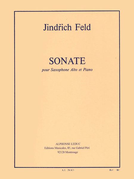 Sonate : Pour Saxophone Alto Et Piano (1989-90).