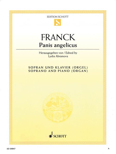 Panis Angelicus : For Soprano and Piano (Organ) / edited by Lydia Abramova.