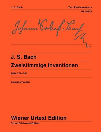 Two-Part Inventions, BWV 772-786 : For Piano / Edited By Ulrich Leisinger.