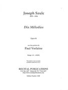 Dix Melodies, Op. 83 : For Voice and Piano.