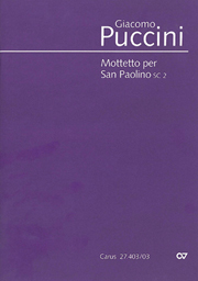Mottetto Per San Paolino, SC 2 / Edited By Dieter Schickling.