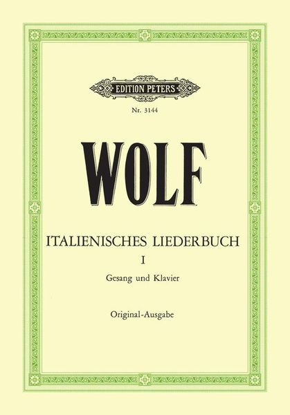 Italienisches Liederbuch, Vol. 1.