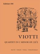 Quartet In C Minor, Op. 22, No. 2 : For Flute, Violin, Viola & Violoncello / Ed. By Jennifer Caesar.