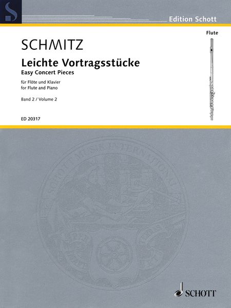 Easy Concert Pieces For Flute and Piano, Vol. 2.