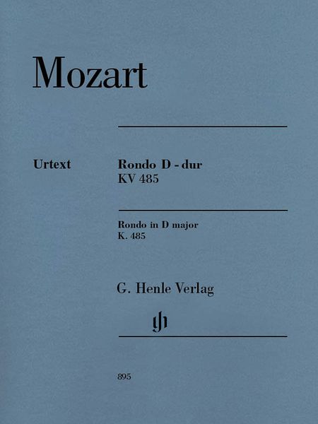 Rondo In D Major, K. 485 : For Piano / edited by Ullrich Scheideler.