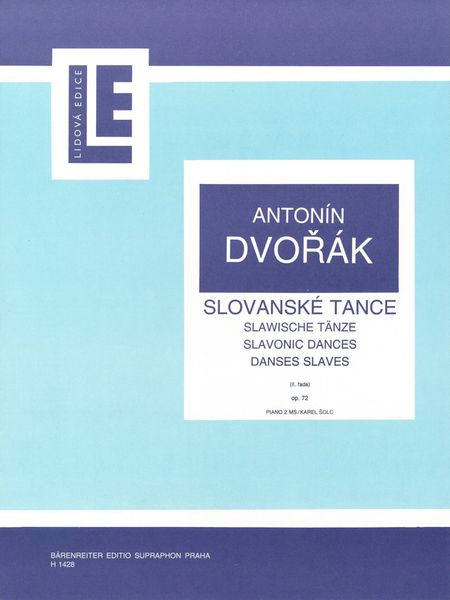 Slavonic Dances, Op. 72 (Series II) : For Piano Solo / edited by Karel Solc.