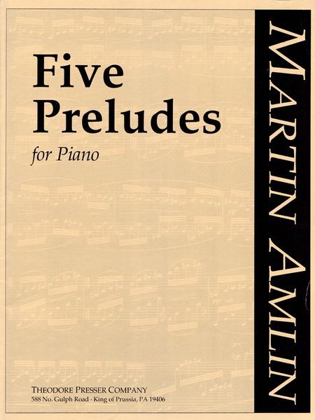 Five Preludes For Piano.