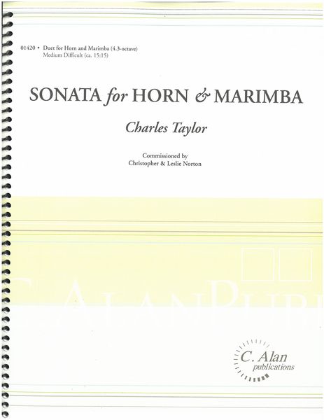 Sonata : For Horn and Marimba.