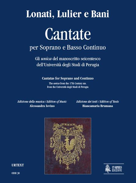 Cantate Per Soprano E Basso Continuo / Edited By Alessandra Iovino.