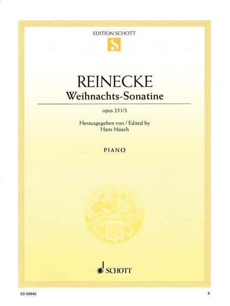 Weihnachts-Sonatine, Op. 251/3 : For Piano / edited by Hans Musch.