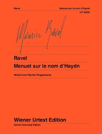 Menuet Sur le Nom D'Haydn : For Piano / edited by Theo Hirsbrunner and Jochen Reutter.