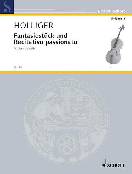 Fantasiestück und Recitativo Passionato : Für Violoncello Solo (2000/2001).