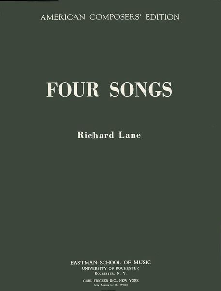 Four Songs : For Voice and Piano.