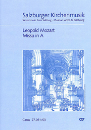 Missa In A : Per Soli (SATB), Coro (SATB), 2 Violini E Basso Continuo, 3 Tromboni Ad Libitum.