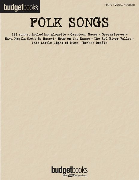 Folk Songs : Budget Books.