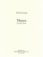 Thorn : For Solo Flute (1993).