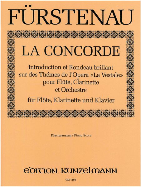 Concorde : Introduction Et Rondo Brillant Pour Flute, Clarinette Et Orchestre.