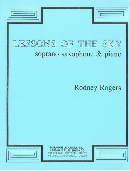 Lessons Of The Sky : For Soprano Saxophone and Piano.