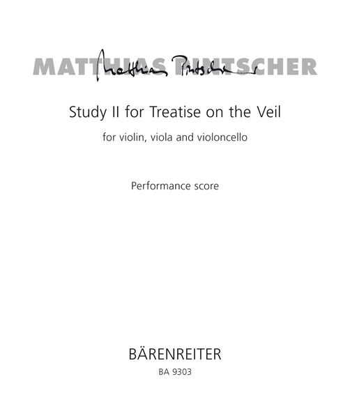 Study II For Treatise On The Veil : For Violin, Viola And Cello (2005).