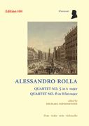 Quartet No. 5 In A Major / Quartet No. 6 In B Flat Major : For Flute, Violin, Viola And Violoncello.