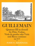 Quatuor III In D-Moll, Op. 12, 3 : Für Flöte, Violine, Viola Da Gamba Oder Viola & Basso Continuo.