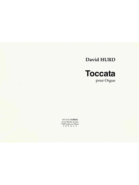 Toccata : Pour Orgue (1991).