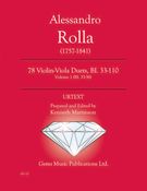 78 Violin-Viola Duets, Bi. 33-110 : Vol. 1 (Bi.33-36) / Edited By Kenneth Martinson.