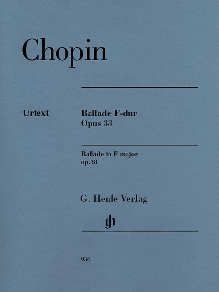 Ballade F-Dur, Op. 38 : For Piano / edited by Norbert Müllemann.