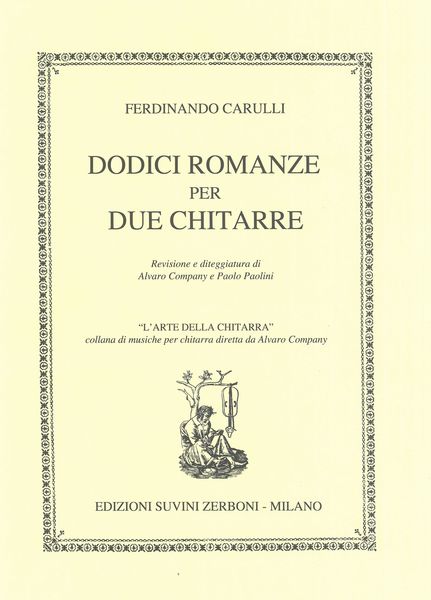 Dodici Romanze : For Two Guitars.