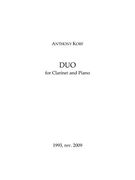 Duo : For Clarinet and Piano (2003, Rev. 2009).