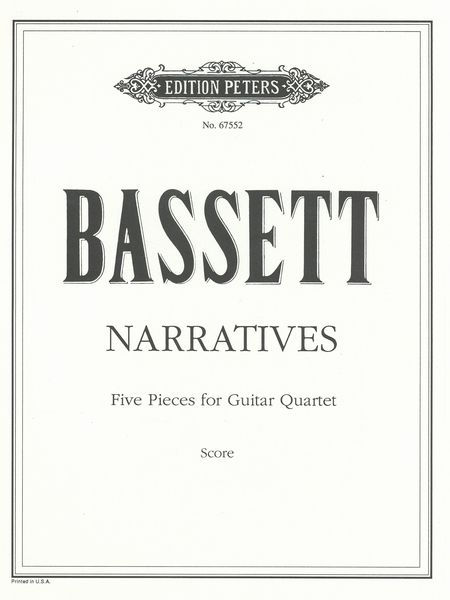 Narratives : Five Pieces For Guitar Quartet.