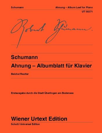 Anhung : Albumblatt Für Klavier / edited by Michael Beiche.