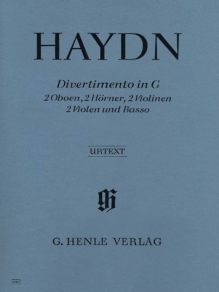 Divertimento In G Major : For Two Oboes, Two Horns, Two Violins, Two Violas and Bass.